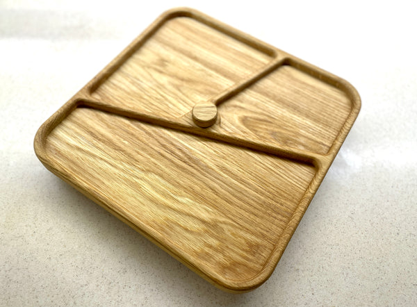 spinning wooden tray